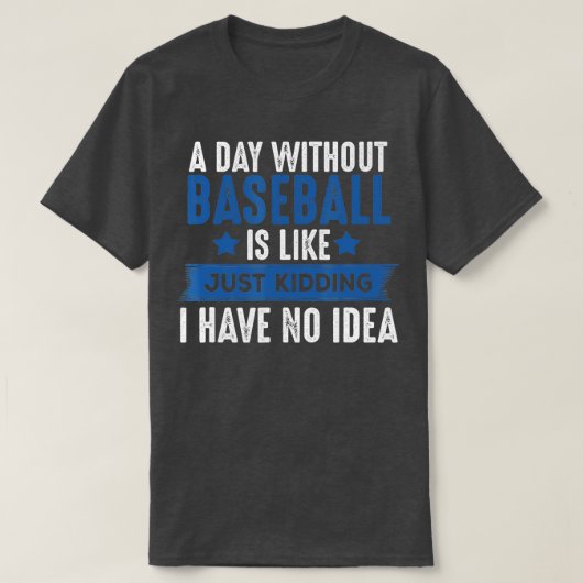 野球好カッコいいきの贈り物ファン Tシャツ (デザイン正面)