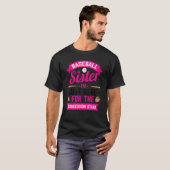 野球姉かわいい女の子の譲歩スタンドガール Tシャツ (正面フル)