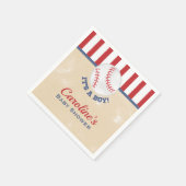 野球少年の赤ちゃんシャワーのナプキン スタンダードカクテルナプキン (角)