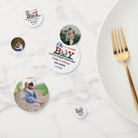 野球少年の赤ちゃんシャワー コンフェッティ (グループ)