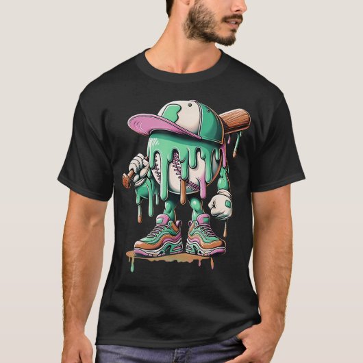 野球少年アイスドリップ Tシャツ (正面)