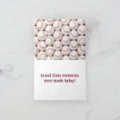 野球少年スポーツオールスターキッズ誕生日 サンキューカード (内部)