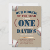 野球少年初の誕生日新人 招待状 (正面)