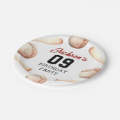 野球少年誕生会 ペーパープレート (アングル)