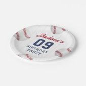 野球少年誕生会 ペーパープレート (アングル)