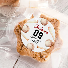 野球少年誕生会 ラウンドシール