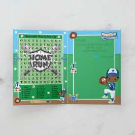 野球少年野球用語探し 誕生日おめでとう カード