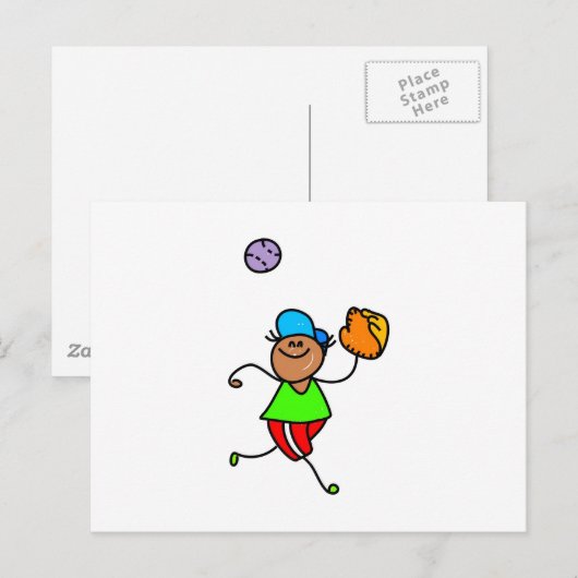 野球少年 ポストカード (正面/裏面)