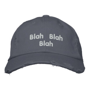 野球帽Blah Blah Blah刺繍入りガールズハット 刺繍入りキャップ