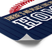 野球引用文ノプレイスライクホームサインプリント ポスター (角)