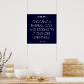 野球引用文3:成功のゴールポスター ポスター (キッチン)