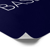 野球引用文7：成功のための規律ポスター ポスター (角)