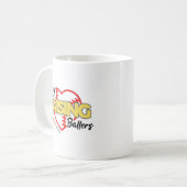 野球忙しの母を育てる コーヒーマグカップ (正面左)