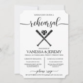 野球愛のリハーサルディナー招待状 招待状 (正面)