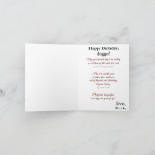 野球愛好家ウォータカラースプラッシュ誕生日 カード (内部)