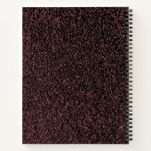 野球愛好者カスタムパーソナライズドスパイラル ノートブック (裏面)