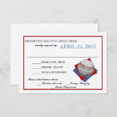 野球感じ紙返信 出欠カード (正面/裏面)