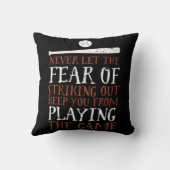 野球感動的スやる気を起こさせるポーツ引用文 クッション (裏面)