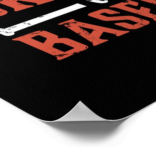 野球感動的スポーツ引用文に泣き叫びなし ポスター (角)