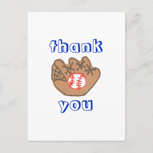 野球感謝していのハガキ ポストカード (正面)