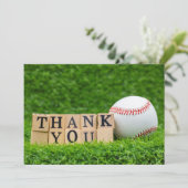 野球感謝していを野草に乗せた野球 サンキューカード (スタンド正面)