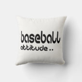 野球態度 クッション (裏面)