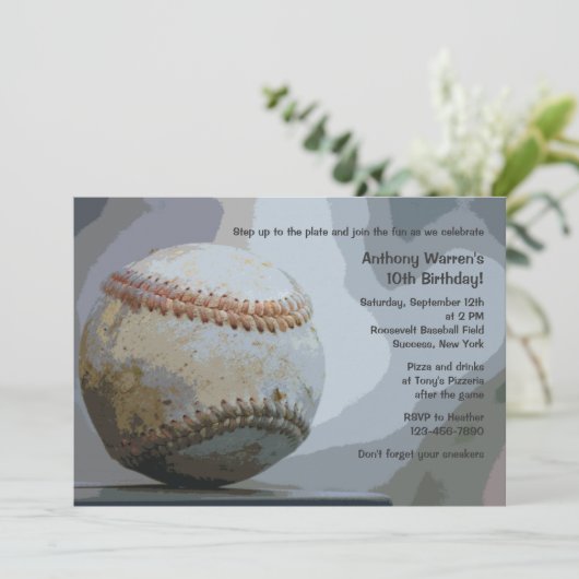 野球招待状 招待状 (スタンド正面)