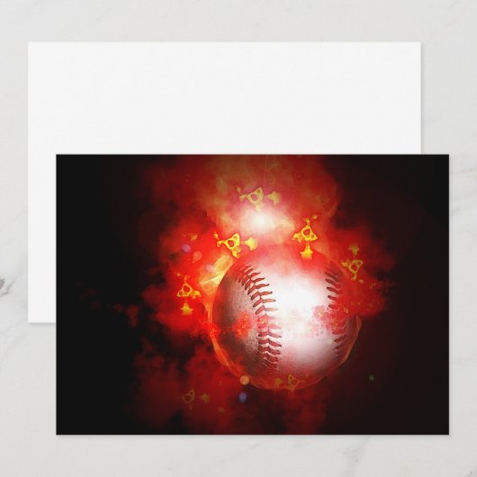 野球招待状 招待状 (正面/裏面)