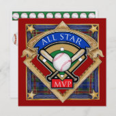 野球招待状- SRF 招待状 (正面/裏面)