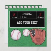 野球招待状- SRF 招待状 (正面/裏面)