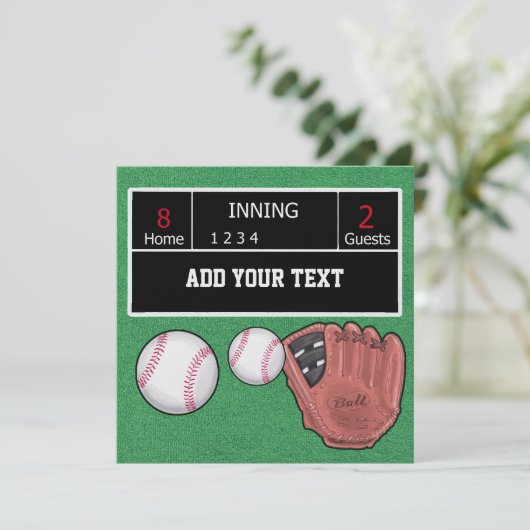 野球招待状- SRF 招待状 (スタンド正面)