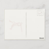 野球挨拶ヴィンテージ付きポストカード ポストカード (裏面)