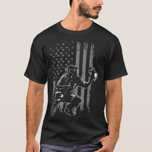 野球捕ユニーク手の贈り物野球ファンソフトバ Tシャツ