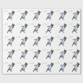 野球捕手の子猫 ラッピングペーパー (フラット)