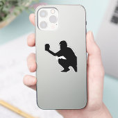 野球捕手カスタムカットシール シール (スマートフォン)