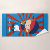 野球捕手パーソナライズされた少年子供浴用タオル バスタオル (バスタオル)