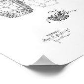 野球捕手特許のマスク ポスター (角)