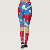 野球数スポーティなパターンを個人化して下さい レギンス (裏面)