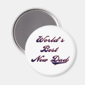 野球文字ワールド最高のズ・ニュー・パパ マグネット (正面/裏面)