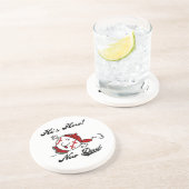 野球新しいパパTシャツとギフト コースター (側面)