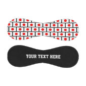 野球日本のギフトにフラグ付きカスタム文字 野球ボール (パネル)