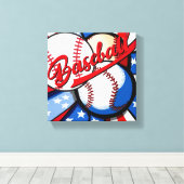 野球日 キャンバスプリント (インサイチュ (ウッドフロア))