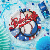 野球日 ペーパープレート (パーティー)