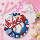 野球日 ペーパープレート (パーティー)