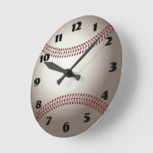 野球時計 ラウンド壁時計 (傾斜)