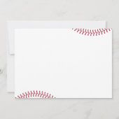 野球最初の1歳の誕生日パーティー 招待状 (裏面)