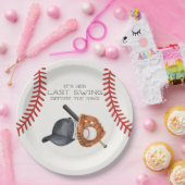 野球最後のスイングウィザーズリングや輪ブライダルシャワー ペーパープレート (パーティー)