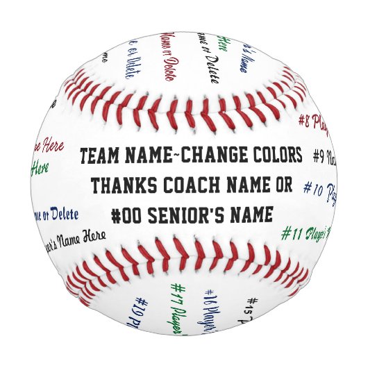 野球最高のコーチギフト、シニア野球ギフト、 野球ボール (正面)