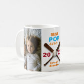 野球最高のテーマエポップ・アートのバカスタムー写真 コーヒーマグカップ (正面左)