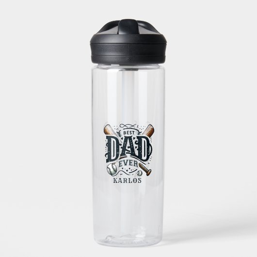 野球最高のパパエバー ウォーターボトル (正面)